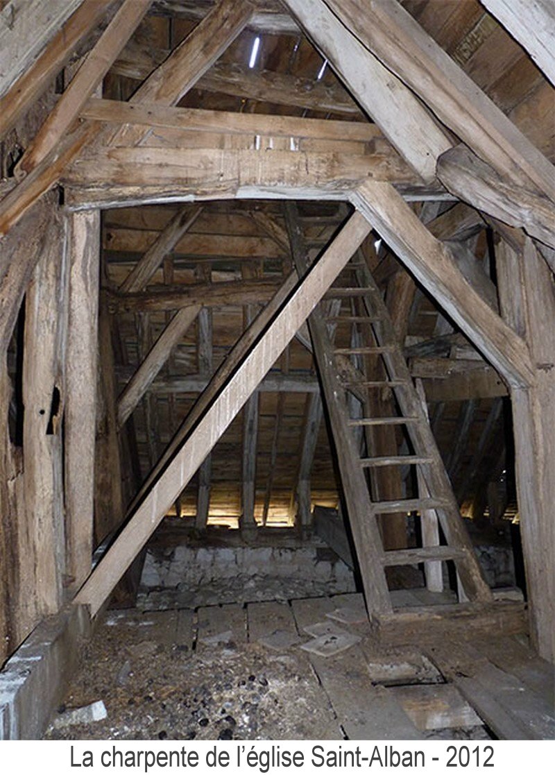 La charpente de l' église Saint-Alban - 2012
